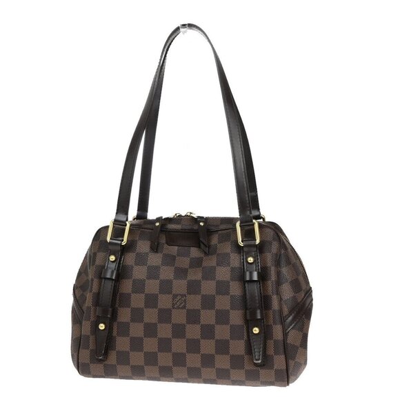 Louis Vuitton Handbags - LOUIS VUITTON Rivington PM Shoulder Bag Damier Ebene Leather